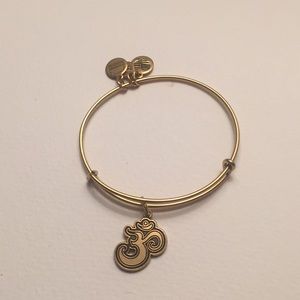 Alex and Ani Gold Om Bangle